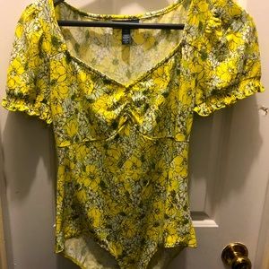 Mellow yellow ModCloth body suit!